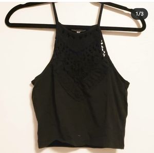 Black Lace Halter